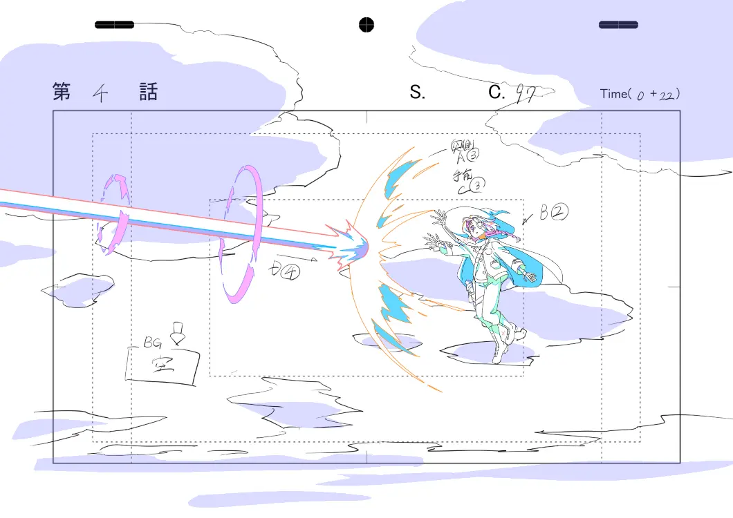 The Witty Otters: the Animation, wizard battle.